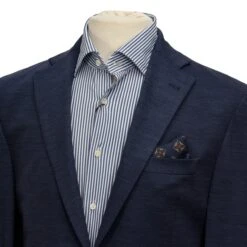 Mid-Blue Knit Hartford Contemporary Fit Wool Suit - Jack Victor 15 Mid-Blue Knit Hartford Contemporary Fit Wool Suit - Jack Victor -ETON Store C3204 3