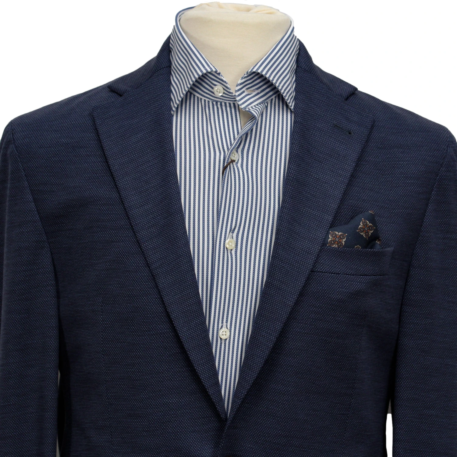 Mid-Blue Knit Hartford Contemporary Fit Wool Suit - Jack Victor 7 Mid-Blue Knit Hartford Contemporary Fit Wool Suit - Jack Victor - Image 5