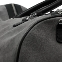 Stone Gray Suede Leather Boston Weekender Bag - Anderson's 13 Stone Gray Suede Leather Boston Weekender Bag - Anderson's -ETON Store D0011 PL11 G2 6