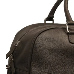 Dark Brown Full Grain Calf-Leather Weekender Bag - Anderson's 11 Dark Brown Full Grain Calf-Leather Weekender Bag - Anderson's -ETON Store D0015 PL132 M1 07
