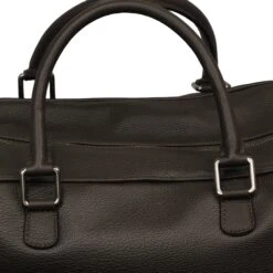Dark Brown Full Grain Calf-Leather Weekender Bag - Anderson's 12 Dark Brown Full Grain Calf-Leather Weekender Bag - Anderson's -ETON Store D0015 PL132 M1 09