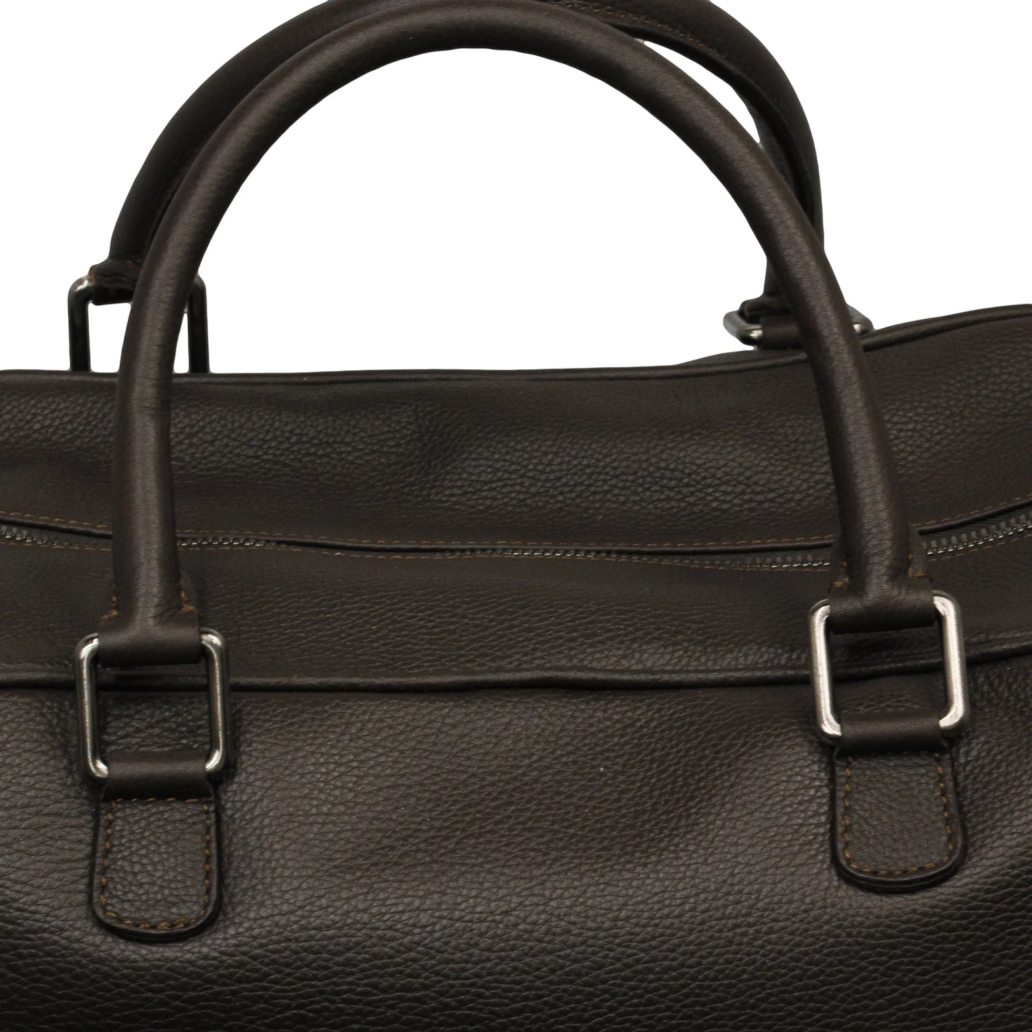 Dark Brown Full Grain Calf-Leather Weekender Bag - Anderson's 6 Dark Brown Full Grain Calf-Leather Weekender Bag - Anderson's - Image 4
