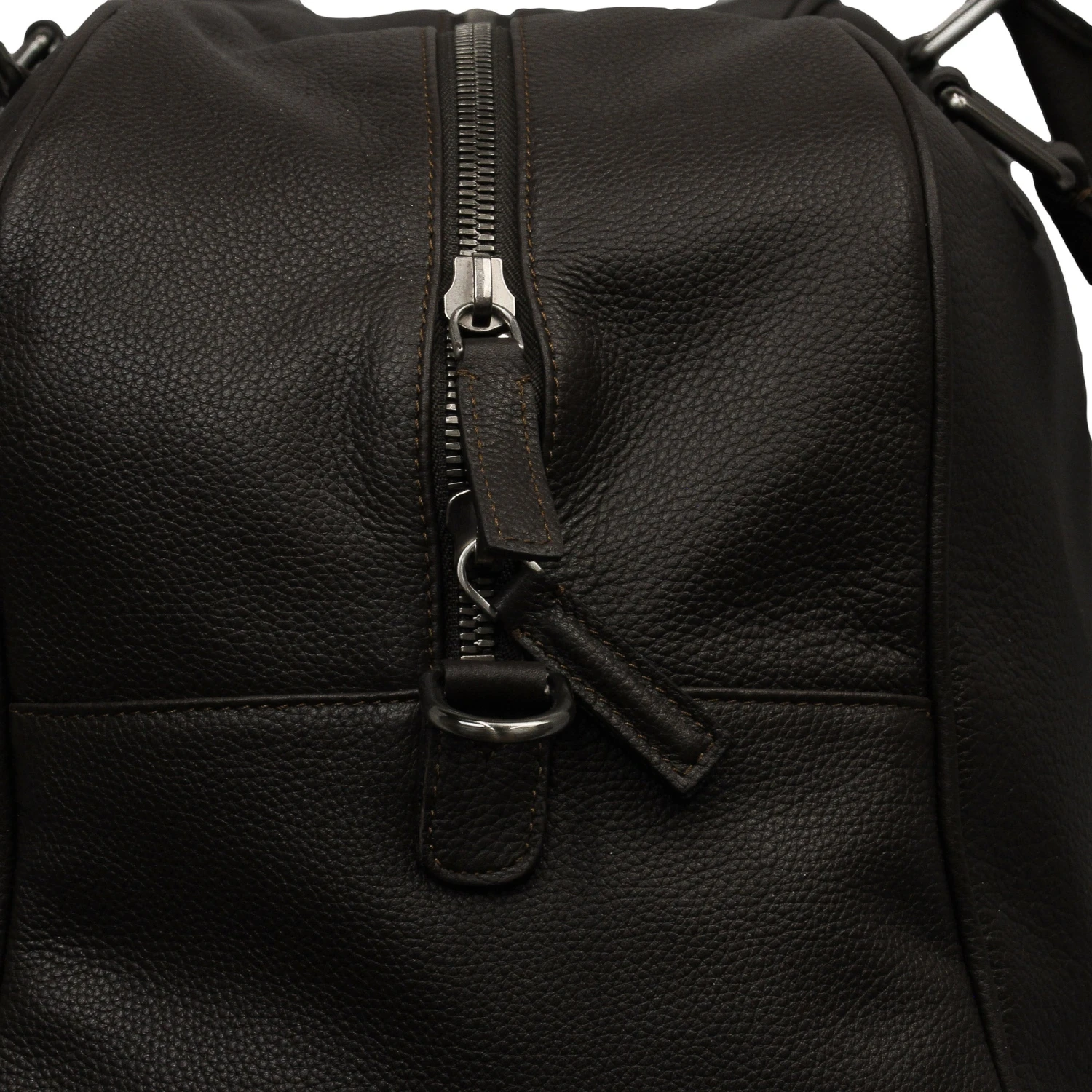 Dark Brown Full Grain Calf-Leather Weekender Bag - Anderson's 7 Dark Brown Full Grain Calf-Leather Weekender Bag - Anderson's - Image 5