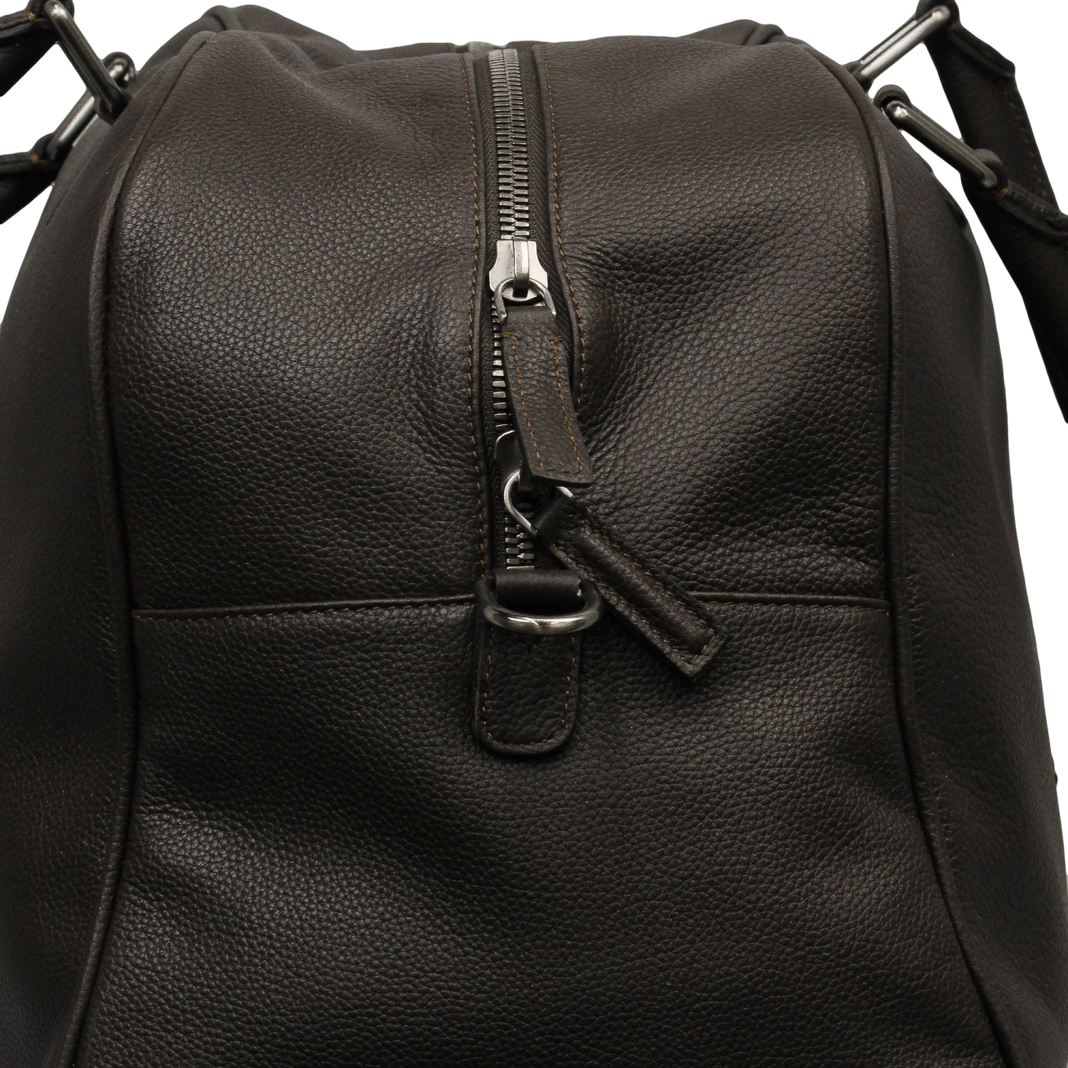 Dark Brown Full Grain Calf-Leather Weekender Bag - Anderson's 8 Dark Brown Full Grain Calf-Leather Weekender Bag - Anderson's - Image 6