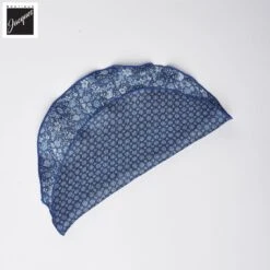Royal Blue Floral/Medallion Reversible Silk Pocket Round - DION 6 Royal Blue Floral/Medallion Reversible Silk Pocket Round - DION -ETON Store DION54DR6161 01 2