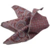 Burgundy Paisley Reversible Wool Hankie - DION