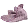 Lilac Paisley/Medallion Patterned Reversible Silk Pocket Square - DION