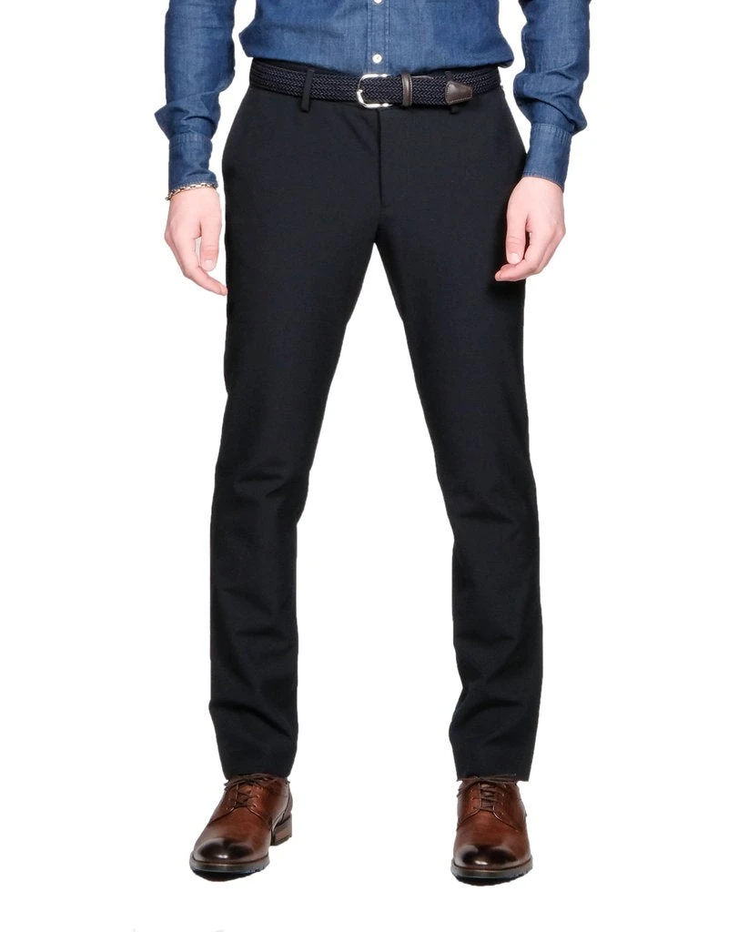 Ceramica Rob Slim Fit Stretch Blue Dress Pant - ALBERTO 5 Ceramica Rob Slim Fit Stretch Blue Dress Pant - ALBERTO - Image 3