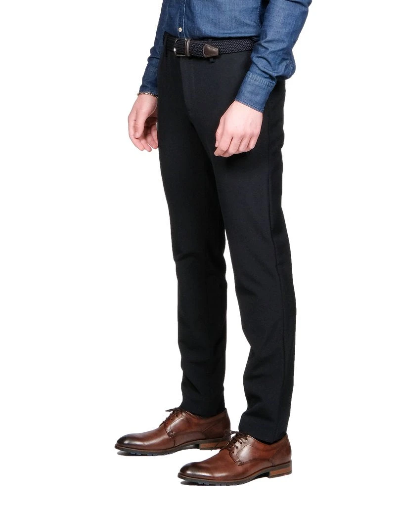 Ceramica Rob Slim Fit Stretch Blue Dress Pant - ALBERTO 6 Ceramica Rob Slim Fit Stretch Blue Dress Pant - ALBERTO - Image 4