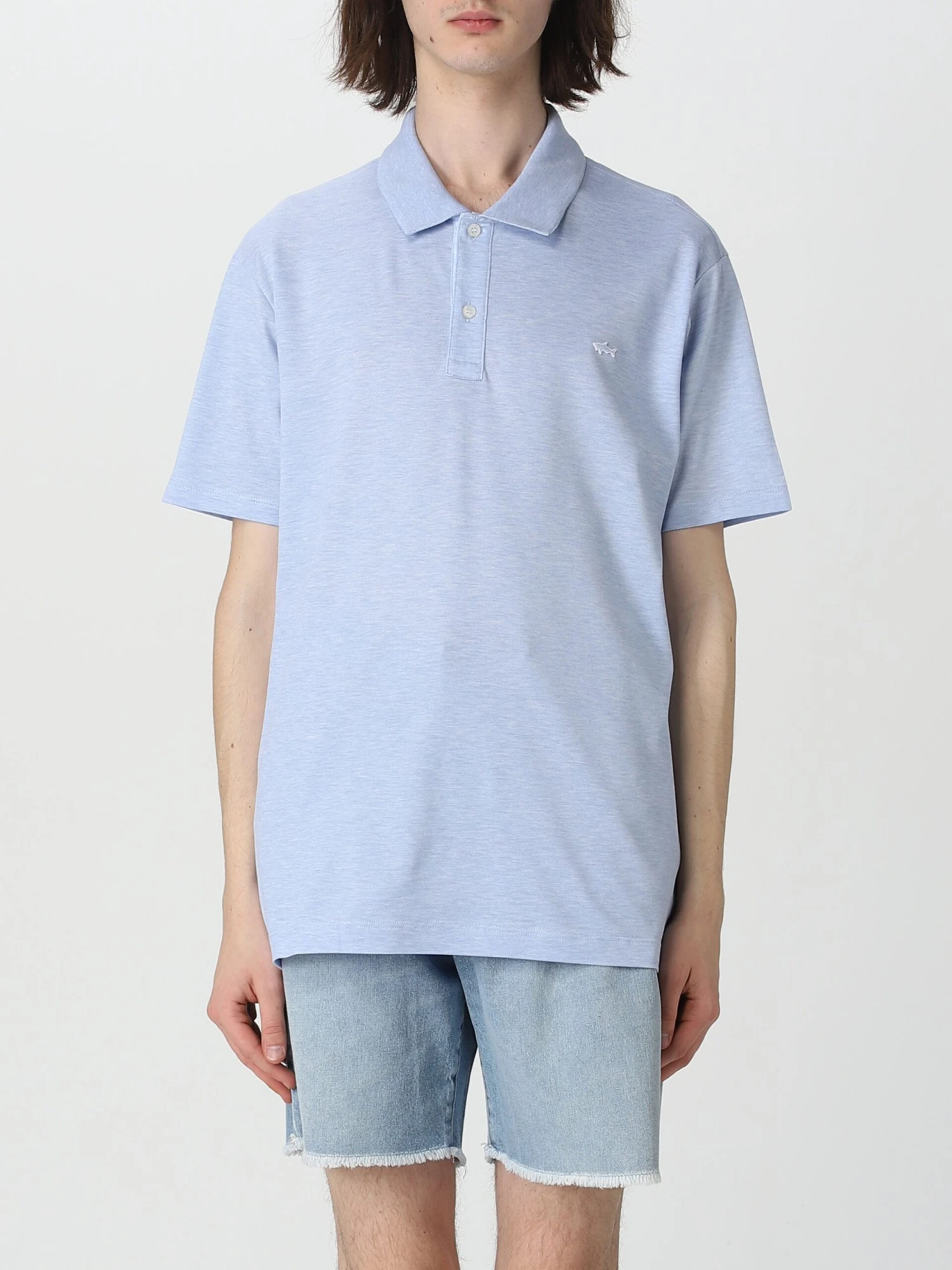 Paul&Shark Organic Cotton Dusty Blue Polo - Paul & Shark 3 Paul&Shark Organic Cotton Dusty Blue Polo - Paul & Shark