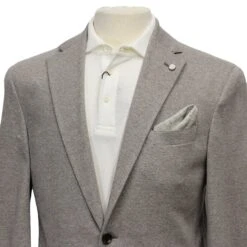 Taupe Unconstructed Contemporary Fit Cotton-Linen Sport Jacket - Jack Victor 11 Taupe Unconstructed Contemporary Fit Cotton-Linen Sport Jacket - Jack Victor -ETON Store EJ2102 Jack Victor 3