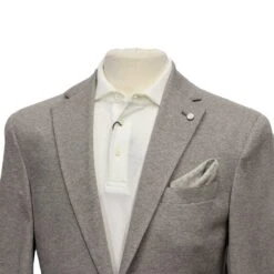 Taupe Unconstructed Contemporary Fit Cotton-Linen Sport Jacket - Jack Victor 12 Taupe Unconstructed Contemporary Fit Cotton-Linen Sport Jacket - Jack Victor -ETON Store EJ2102 Jack Victor 4