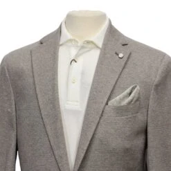 Taupe Unconstructed Contemporary Fit Cotton-Linen Sport Jacket - Jack Victor 9 Taupe Unconstructed Contemporary Fit Cotton-Linen Sport Jacket - Jack Victor -ETON Store EJ2102 Jack Victor 5