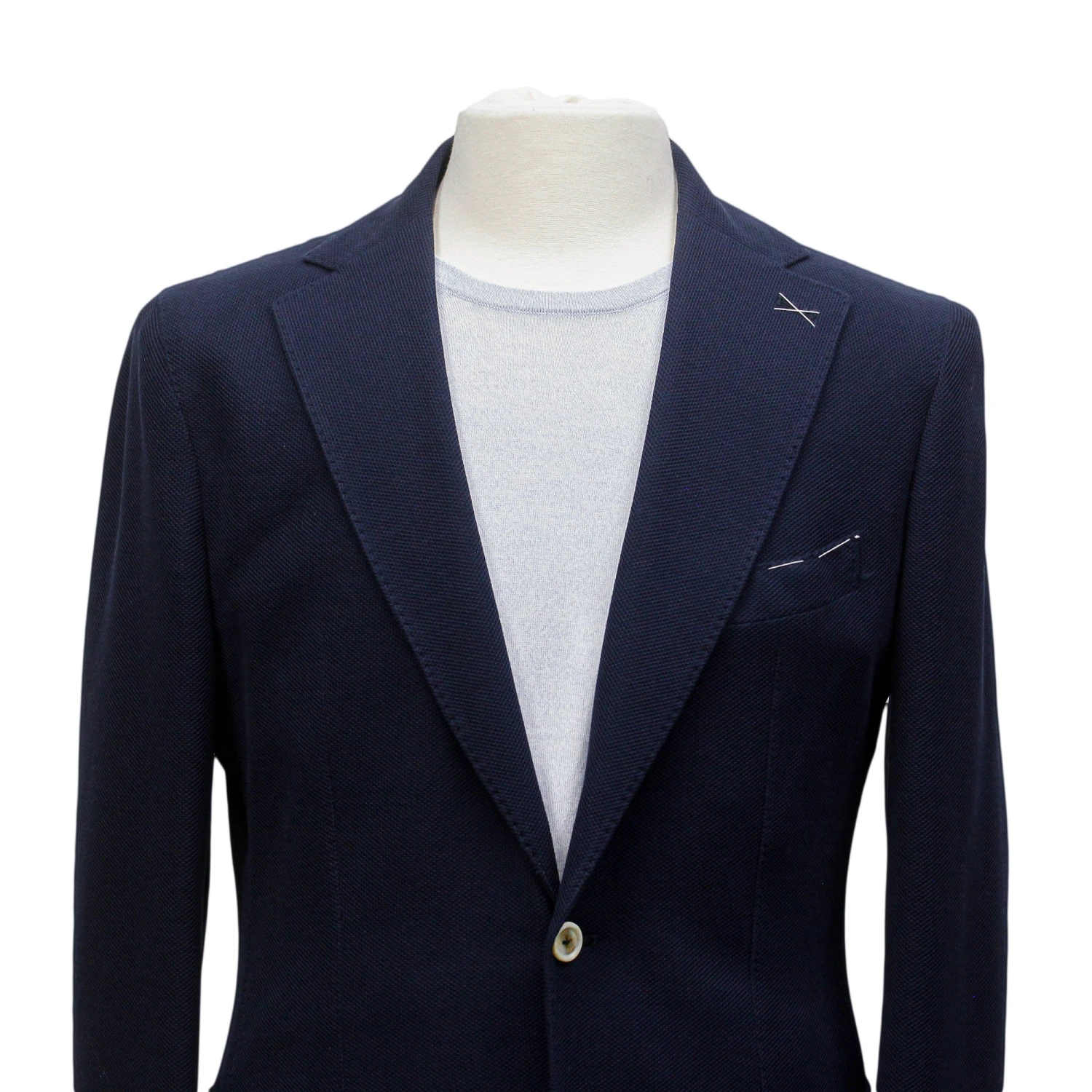 Navy Blue Loro Piana Cotton Slim Fit Soft Sport Jacket - ELEVENTY PLATINUM 5 Navy Blue Loro Piana Cotton Slim Fit Soft Sport Jacket - ELEVENTY PLATINUM - Image 3