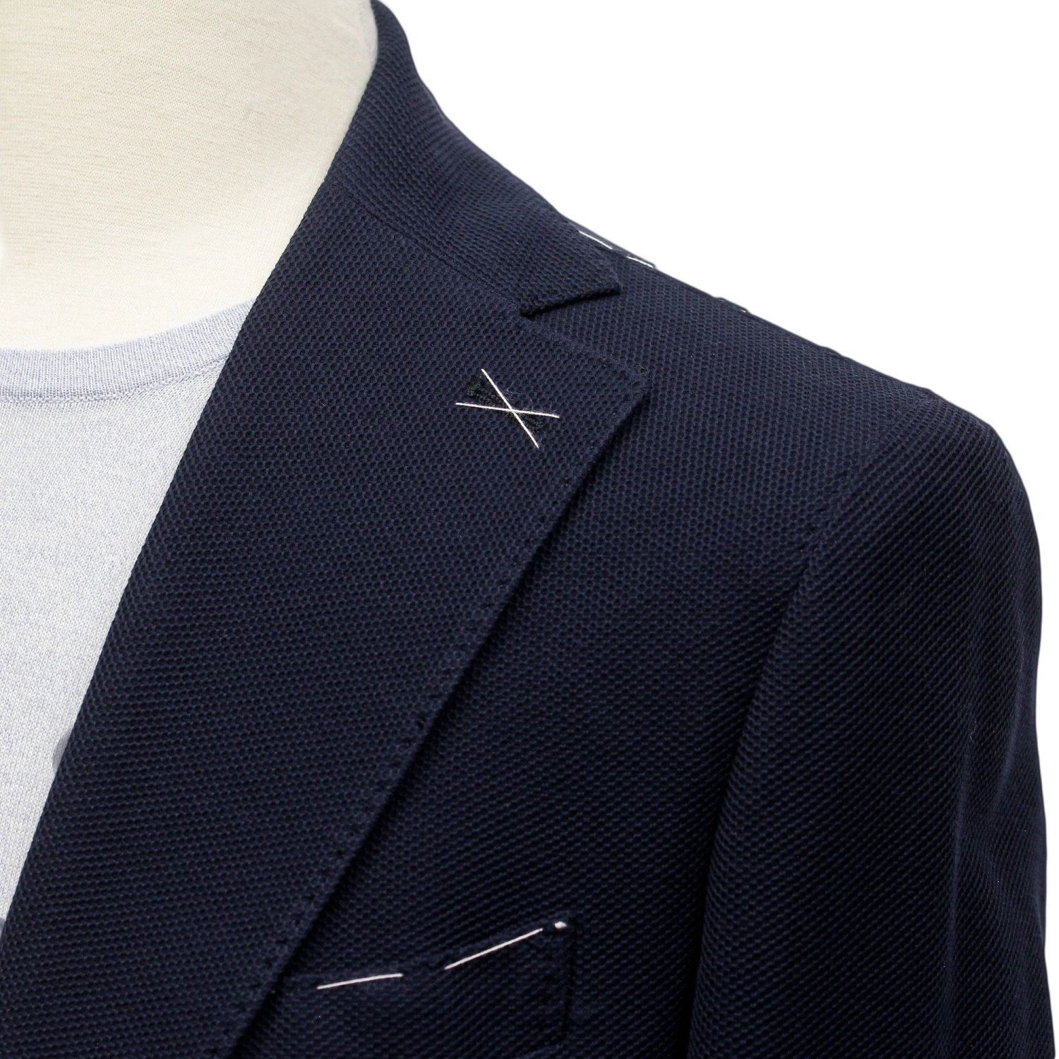 Navy Blue Loro Piana Cotton Slim Fit Soft Sport Jacket - ELEVENTY PLATINUM 7 Navy Blue Loro Piana Cotton Slim Fit Soft Sport Jacket - ELEVENTY PLATINUM - Image 5