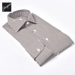 Chocolate Brown Striped Superior Cotton Modern Fit Dress Shirt - SONRISA 13 Chocolate Brown Striped Superior Cotton Modern Fit Dress Shirt - SONRISA -ETON Store ETH1 ET021 05 6