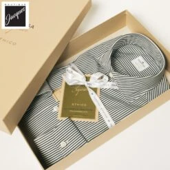 Dark Green Striped Superior Cotton Modern Fit Dress Shirt - SONRISA 13 Dark Green Striped Superior Cotton Modern Fit Dress Shirt - SONRISA -ETON Store ETH1 ET021 06 7