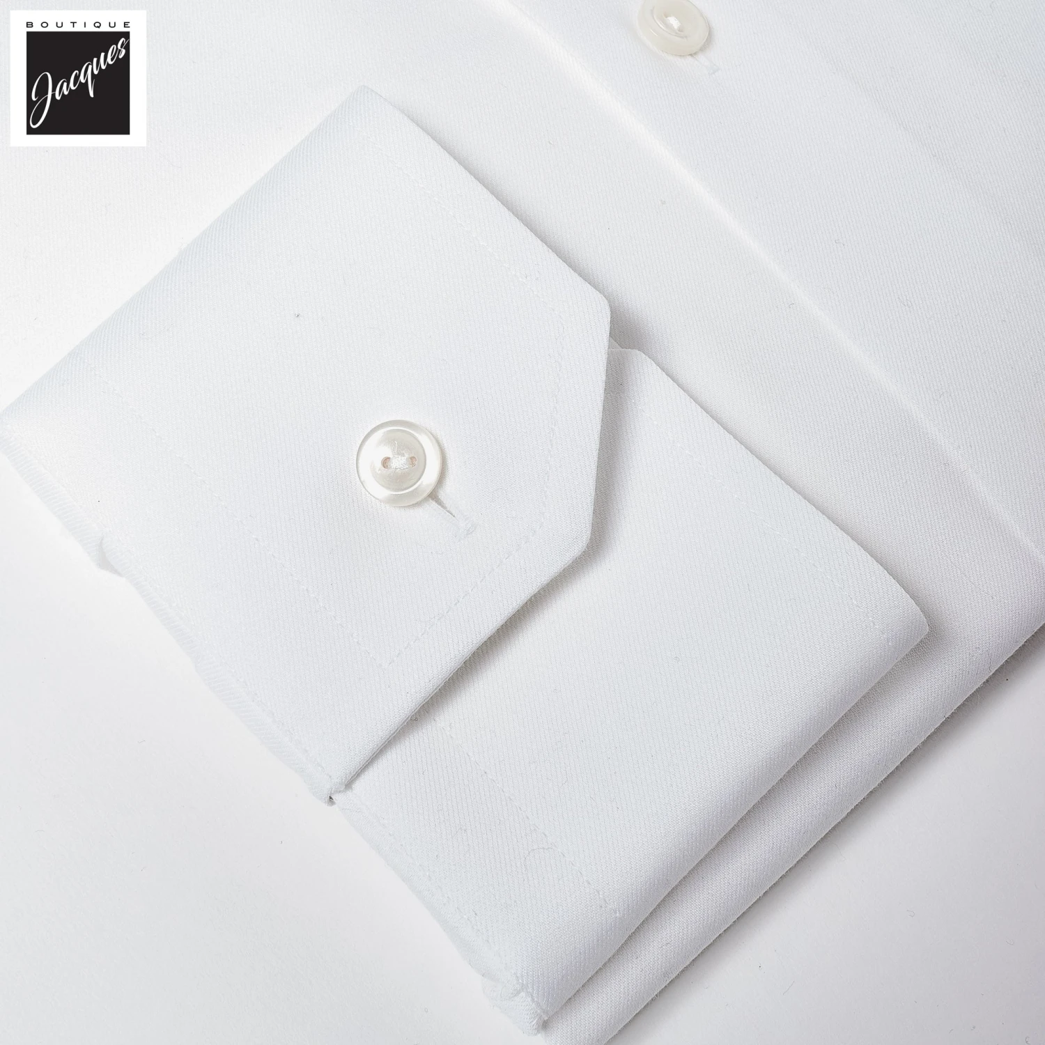 White Solid Cotton-Tencel Lyocell Slim Fit Shirt - ETON 6 White Solid Cotton-Tencel Lyocell Slim Fit Shirt - ETON - Image 4