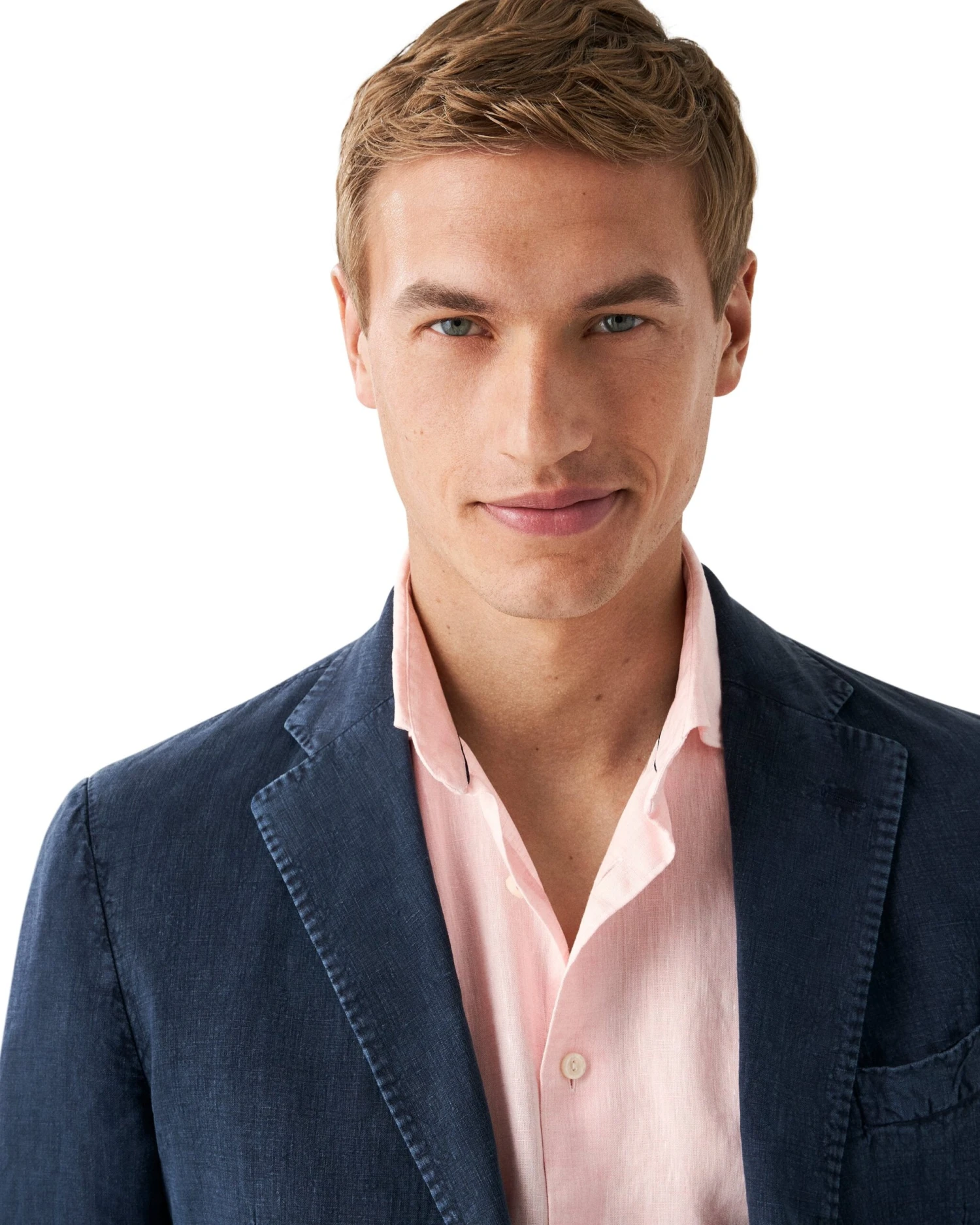 Pink Solid Linen Contemporary Fit Shirt - ETON 8 Pink Solid Linen Contemporary Fit Shirt - ETON - Image 6