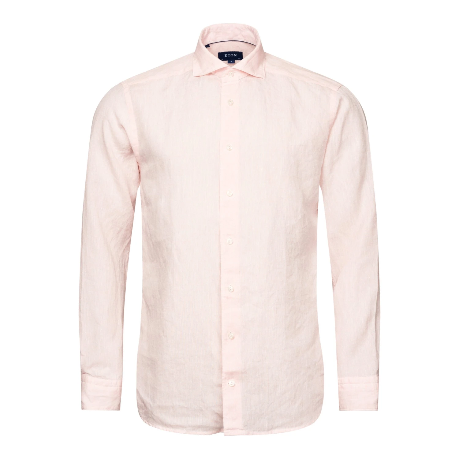 Pink Solid Linen Contemporary Fit Shirt - ETON 9 Pink Solid Linen Contemporary Fit Shirt - ETON - Image 7