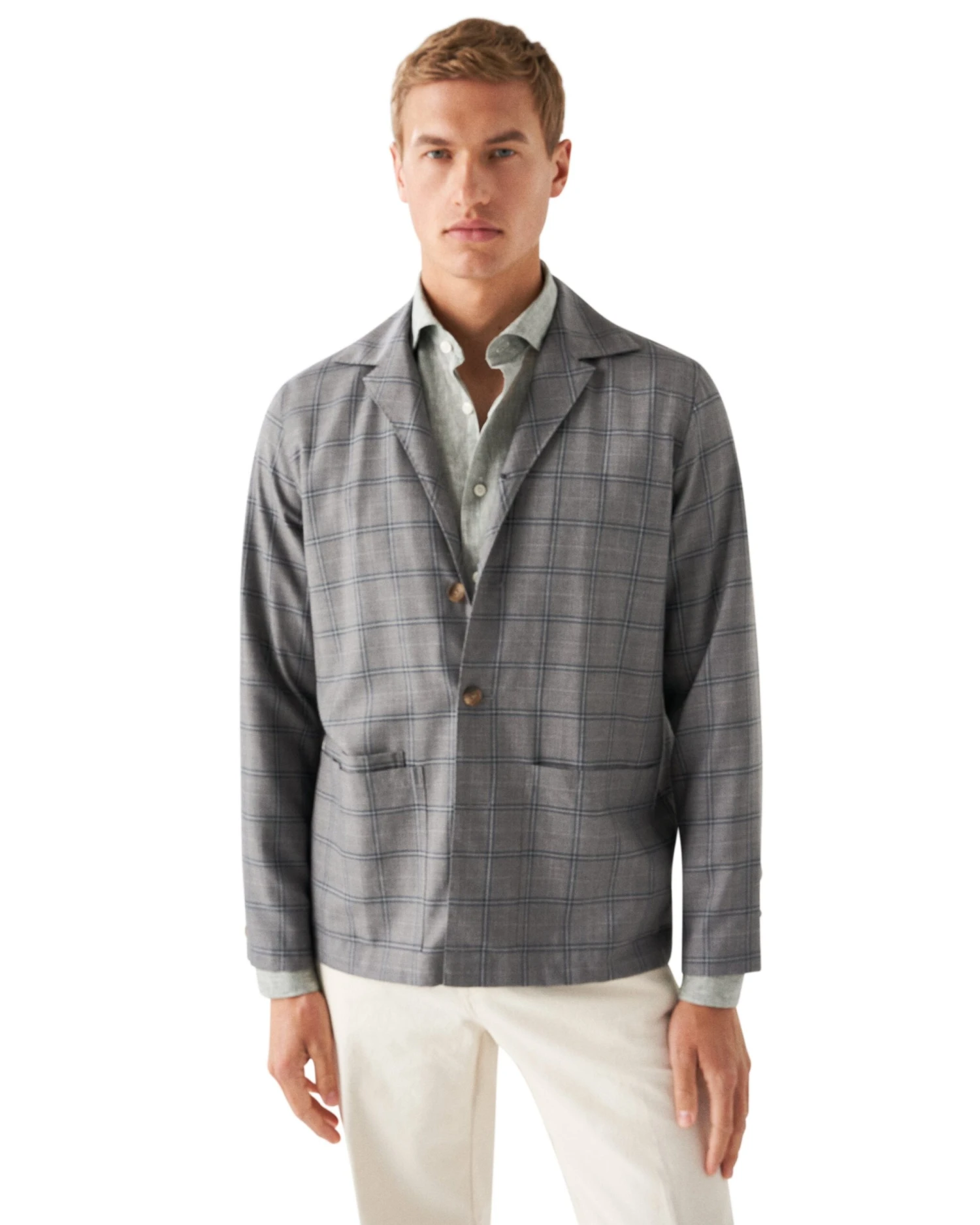 Mid Green Solid Linen Slim Fit Shirt - ETON 9 Mid Green Solid Linen Slim Fit Shirt - ETON - Image 7