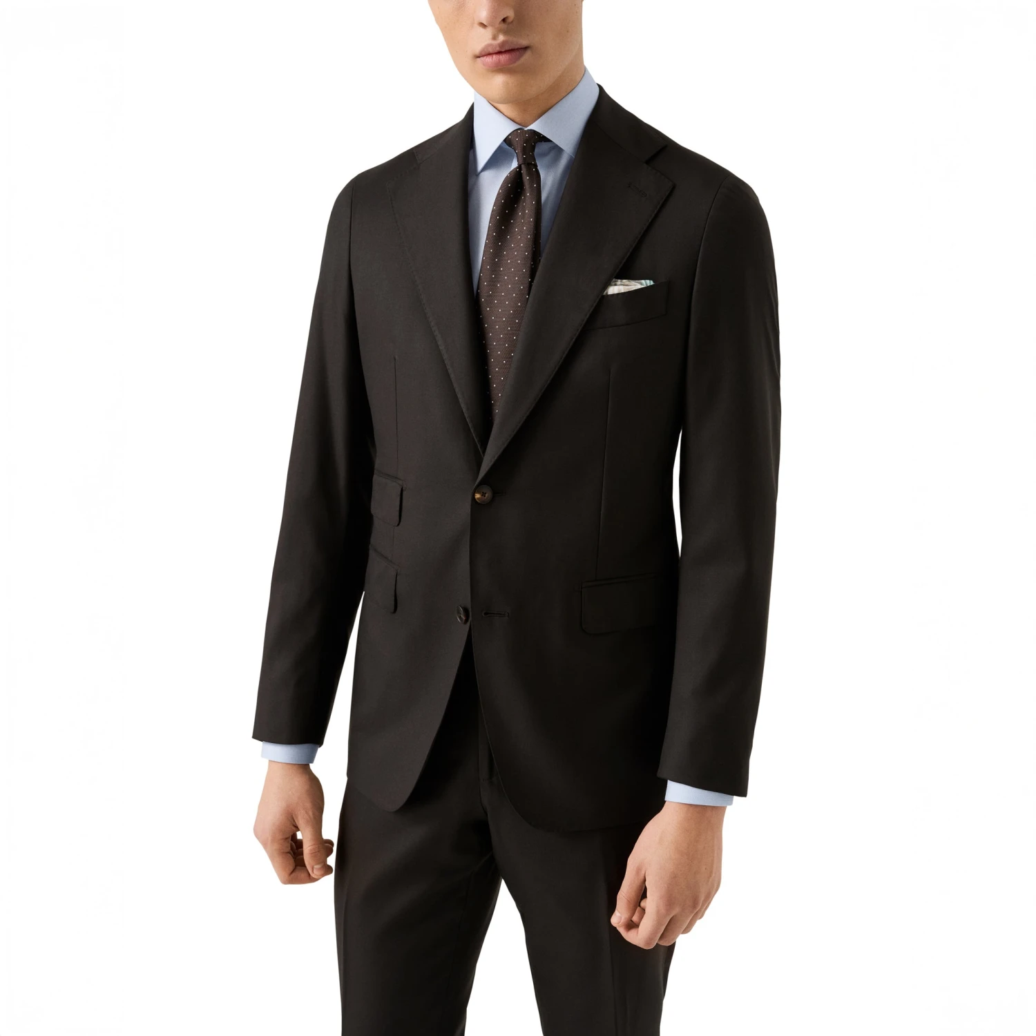 Light Blue Semi-Solid Fine Twill Contemporary Fit Shirt - ETON 13 Light Blue Semi-Solid Fine Twill Contemporary Fit Shirt - ETON - Image 11