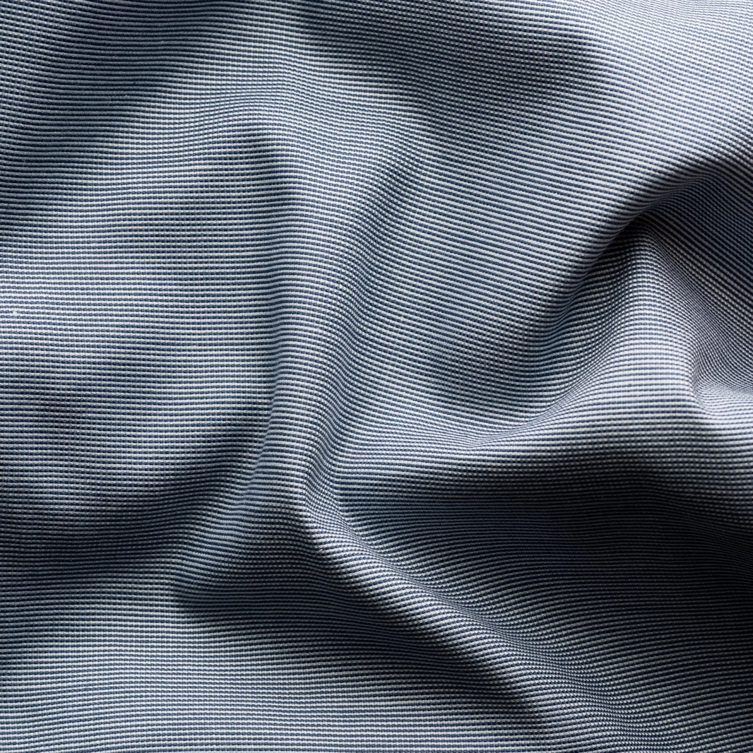 Navy Semi-Solid Signature Oxford Slim Fit Shirt - ETON 7 Navy Semi-Solid Signature Oxford Slim Fit Shirt - ETON - Image 5