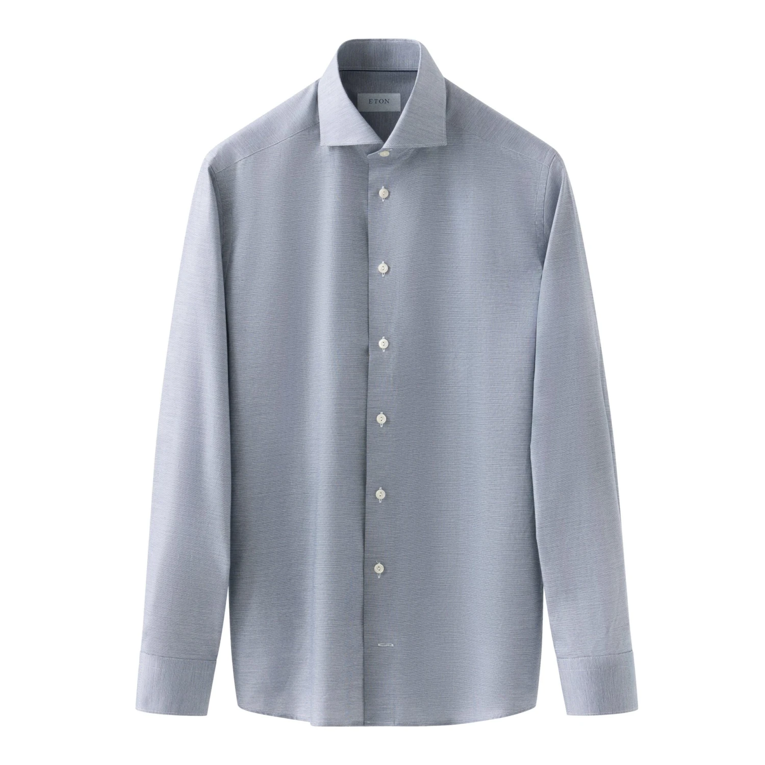 Navy Semi-Solid Signature Oxford Slim Fit Shirt - ETON 4 Navy Semi-Solid Signature Oxford Slim Fit Shirt - ETON - Image 2