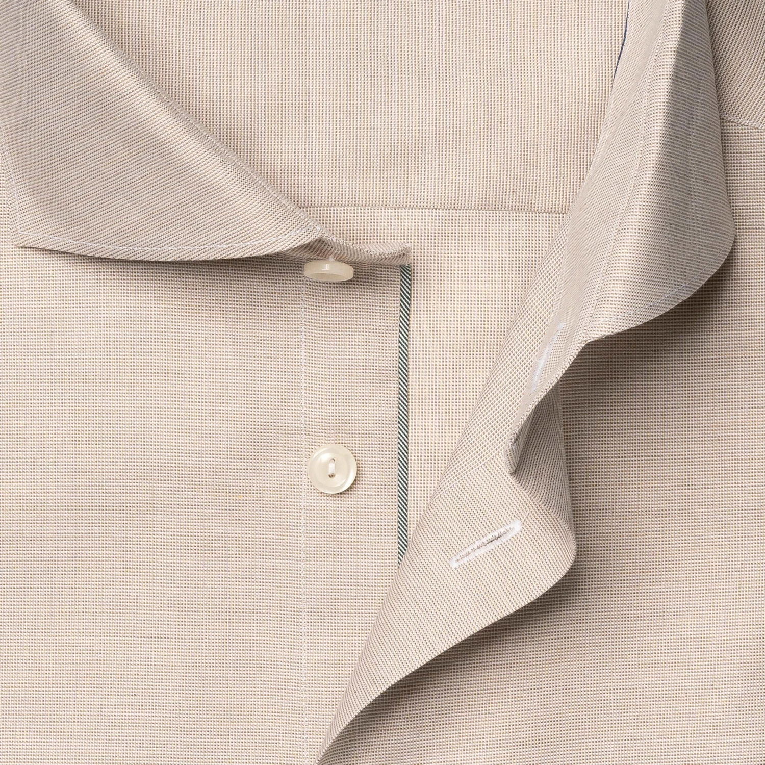 Beige Semi-Solid Signature Oxford Slim Fit Shirt - ETON 6 Beige Semi-Solid Signature Oxford Slim Fit Shirt - ETON - Image 4
