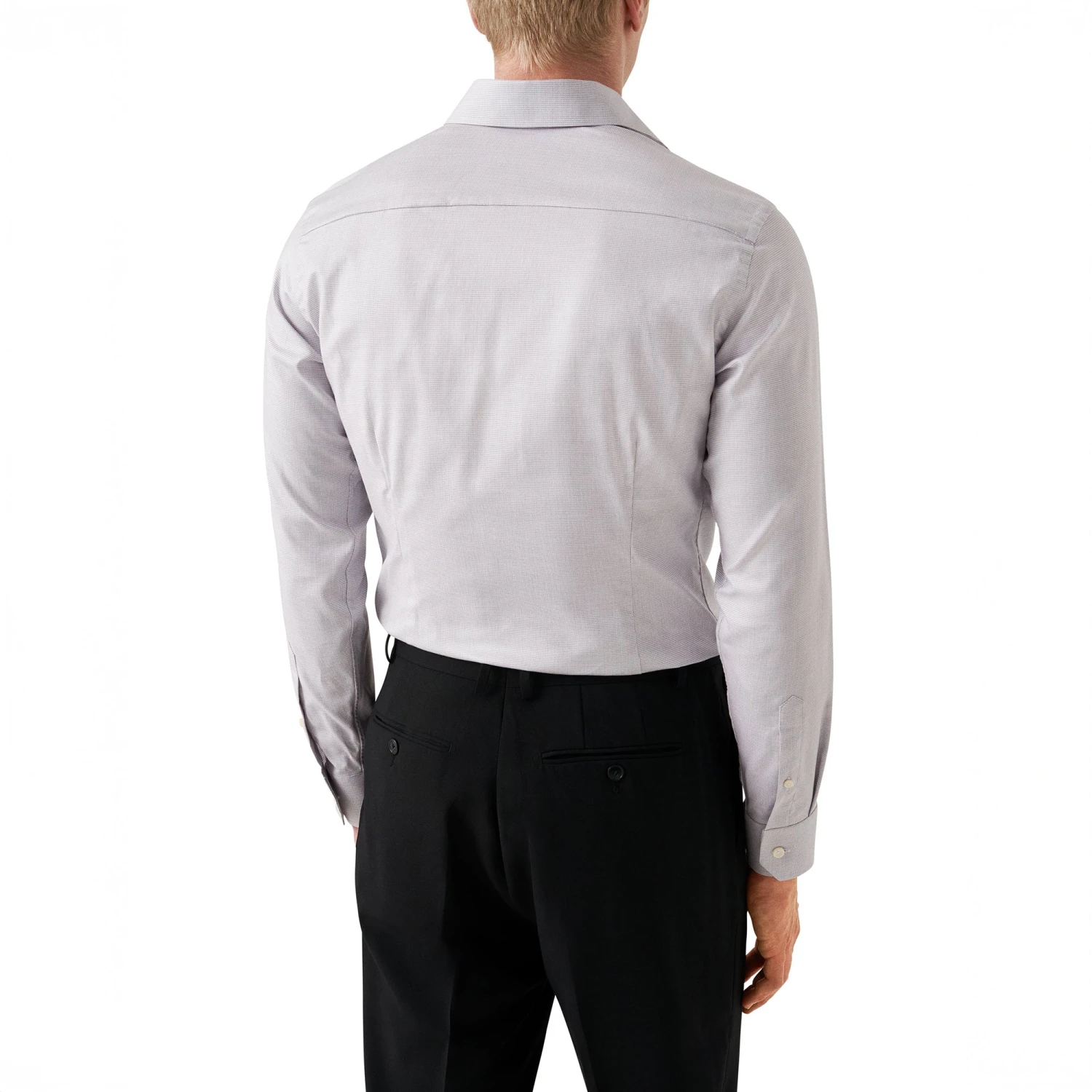 Pale Beige Semi Solid Cotton Tencel™ Lyocell Contemporary Fit Shirt - ETON 7 Pale Beige Semi Solid Cotton Tencel™ Lyocell Contemporary Fit Shirt - ETON - Image 5