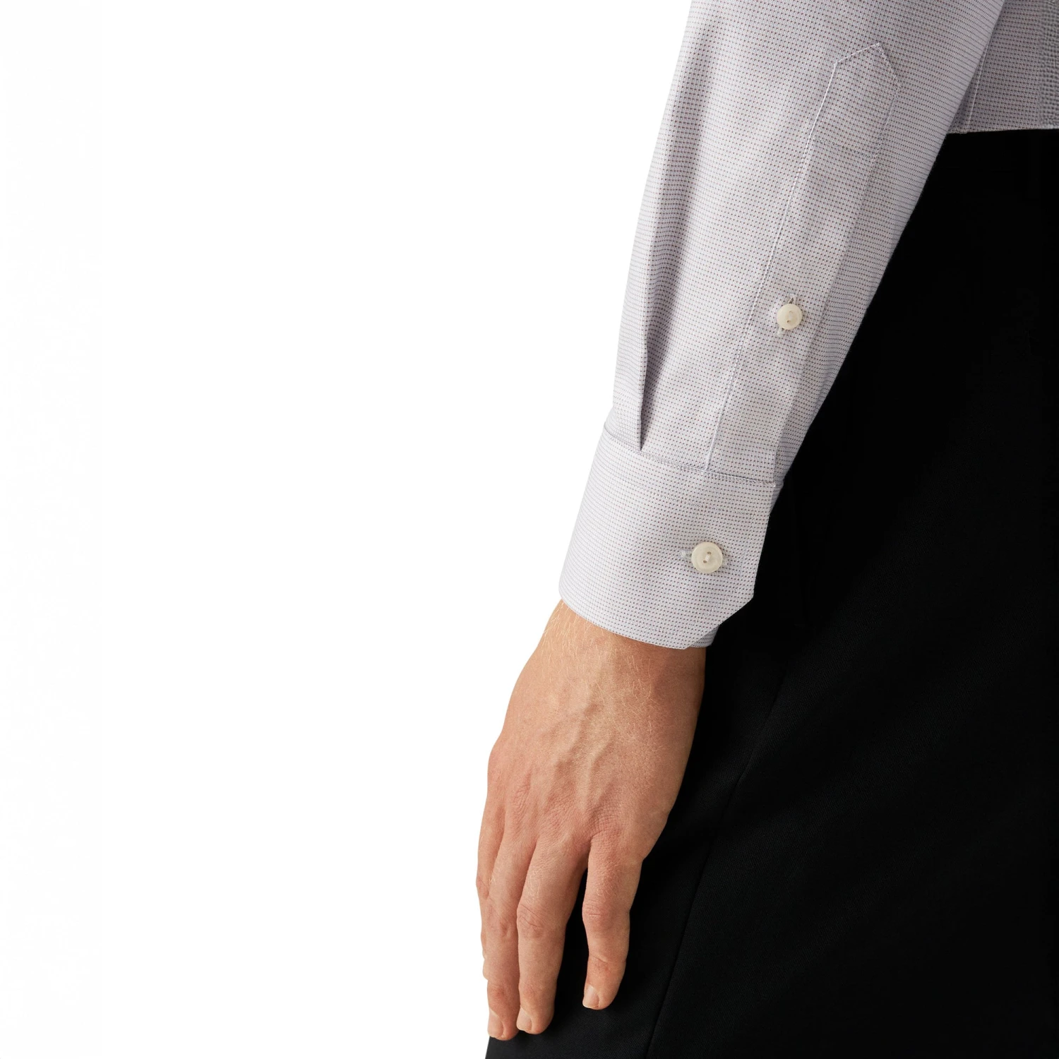 Pale Beige Semi Solid Cotton Tencel™ Lyocell Contemporary Fit Shirt - ETON 9 Pale Beige Semi Solid Cotton Tencel™ Lyocell Contemporary Fit Shirt - ETON - Image 7