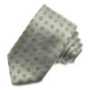 Green Floral Medallion Woven Jacquard Silk Tie - DION