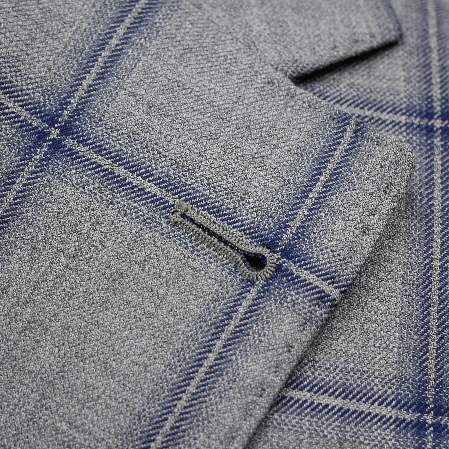 Gray With Mid-Blue Check Midland Contemporary Fit Sport Coat - Jack Victor 5 Gray With Mid-Blue Check Midland Contemporary Fit Sport Coat - Jack Victor - Image 3