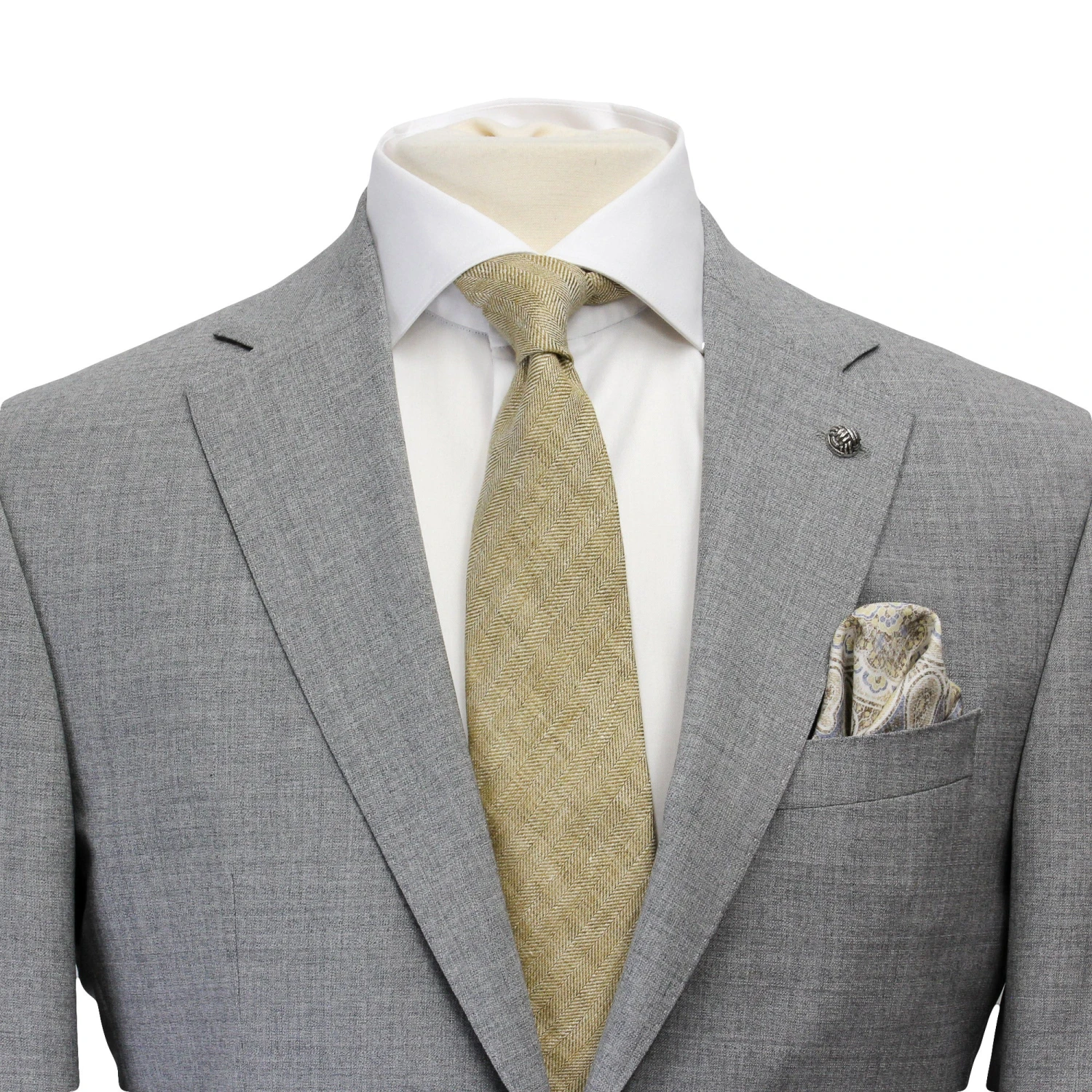 Light Gray Neat Urban Slim Fit Wool Suit - Jack Victor Vitale Barberis 5 Light Gray Neat Urban Slim Fit Wool Suit - Jack Victor Vitale Barberis - Image 3