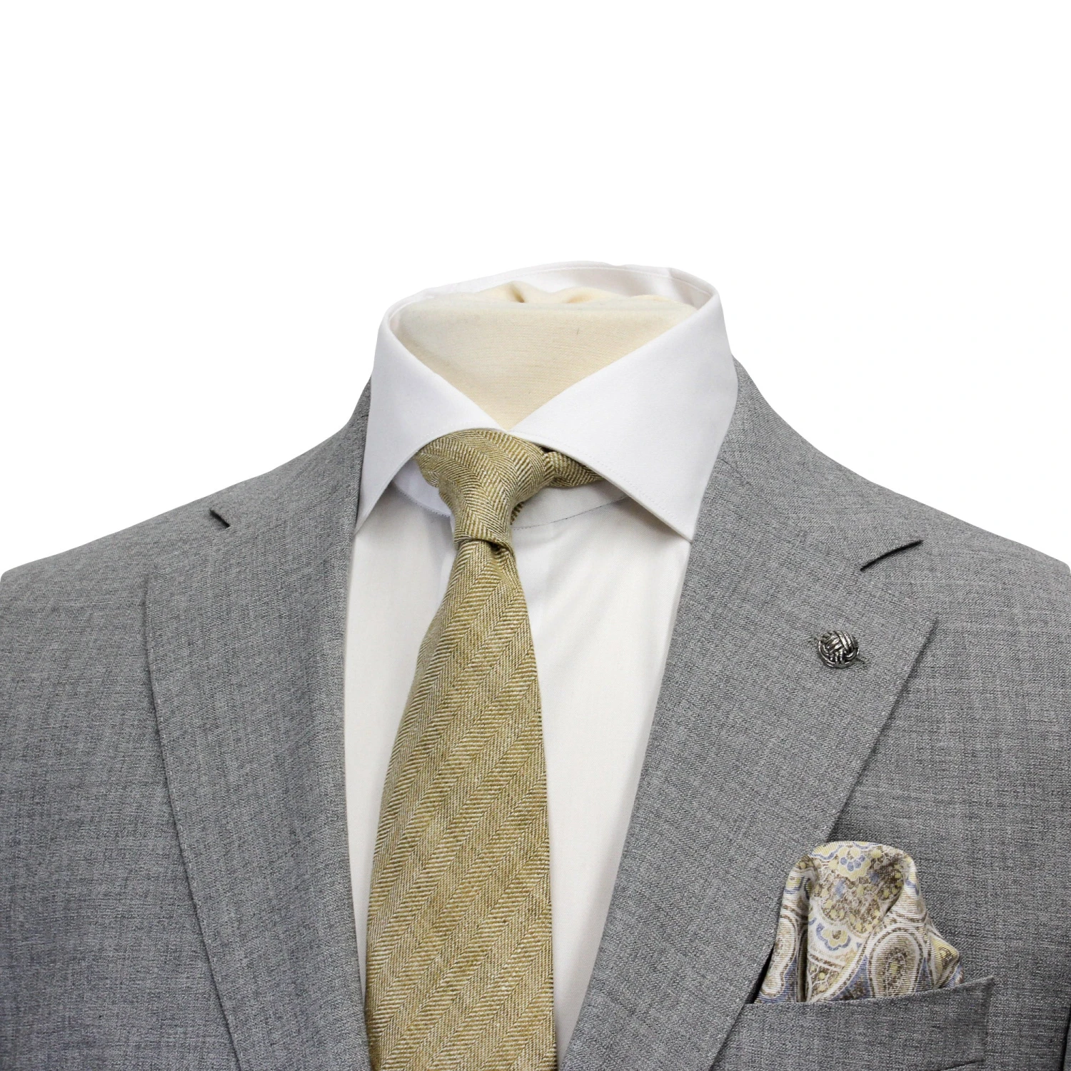 Light Gray Neat Urban Slim Fit Wool Suit - Jack Victor Vitale Barberis 7 Light Gray Neat Urban Slim Fit Wool Suit - Jack Victor Vitale Barberis - Image 5