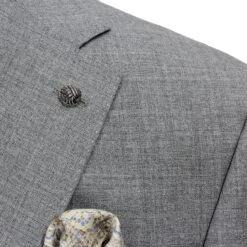 Light Gray Neat Urban Slim Fit Wool Suit - Jack Victor Vitale Barberis 13 Light Gray Neat Urban Slim Fit Wool Suit - Jack Victor Vitale Barberis -ETON Store Gray Jack Victor 3231019 6