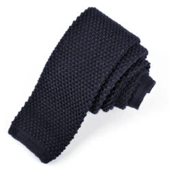 Blue Wool Knit Tie - DION 5 Blue Wool Knit Tie - DION -ETON Store H10090 01