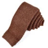 Chocolate Brown Wool Knit Tie - DION 2 Chocolate Brown Wool Knit Tie - DION -ETON Store H10090 08
