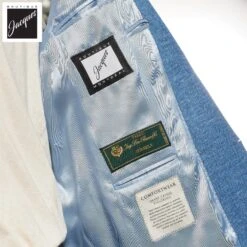 Light Blue Hartford Contemporary Fit Loro Piana Jersely Knit Sport Jacket - Jack Victor 15 Light Blue Hartford Contemporary Fit Loro Piana Jersely Knit Sport Jacket - Jack Victor -ETON Store HARTFORD JACK VICTOR C1681 4