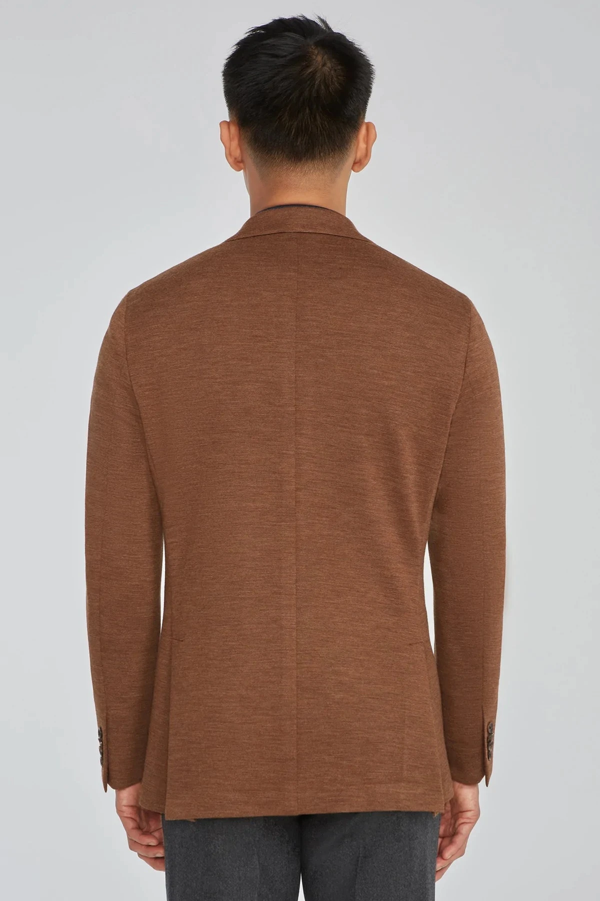 Brown Hartford Contemporary Fit Loro Piana Knit Wool Blazer - Jack Victor 7 Brown Hartford Contemporary Fit Loro Piana Knit Wool Blazer - Jack Victor - Image 5