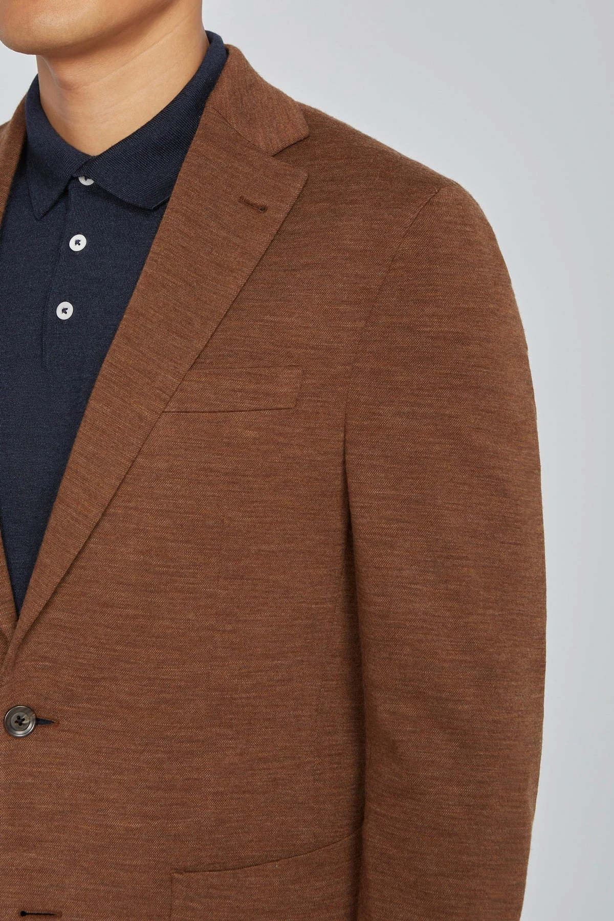 Brown Hartford Contemporary Fit Loro Piana Knit Wool Blazer - Jack Victor 9 Brown Hartford Contemporary Fit Loro Piana Knit Wool Blazer - Jack Victor - Image 7