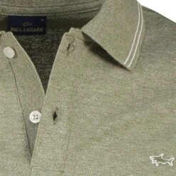 Paul&Shark Sage Green Melange Cotton Polo Shirt - PAUL & SHARK 12 Paul&Shark Sage Green Melange Cotton Polo Shirt - PAUL & SHARK -ETON Store IMG 1667
