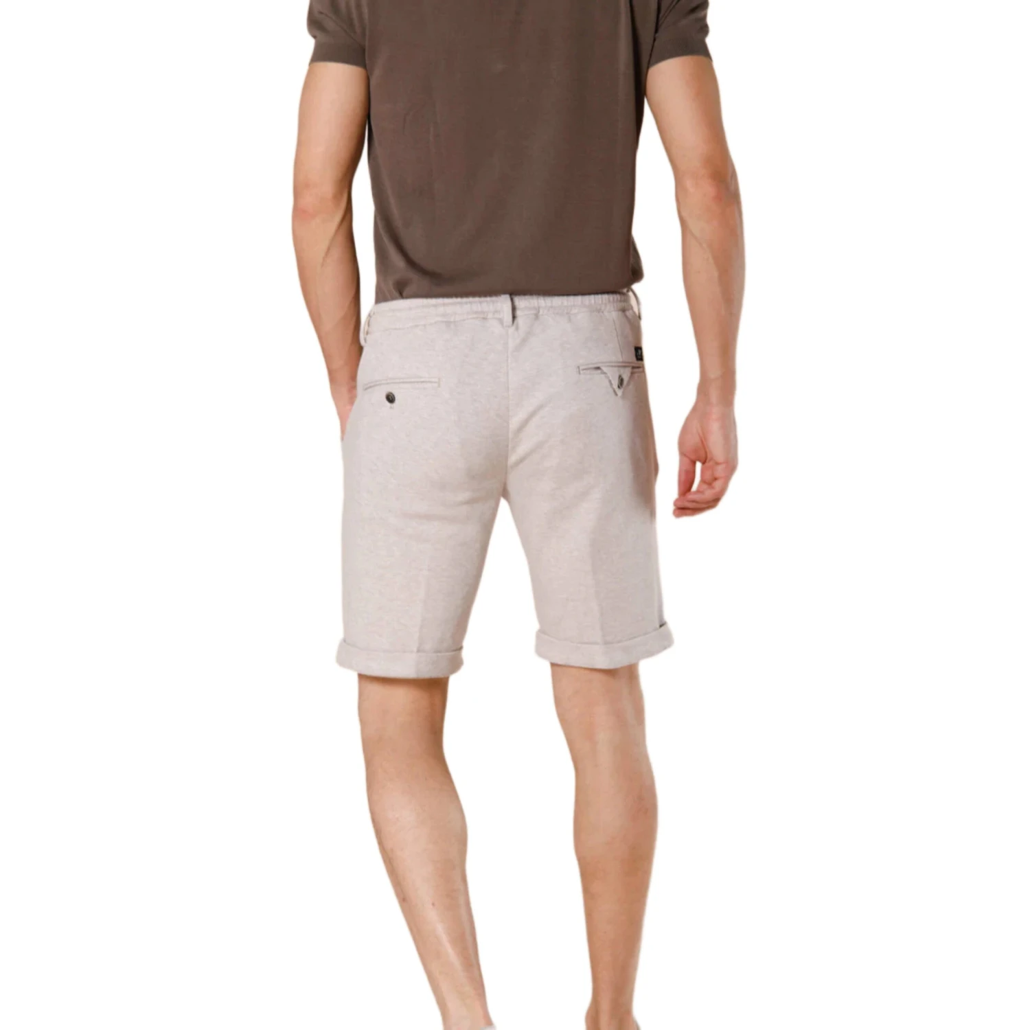 Oatmeal Double-Faced Piqué Cotton Bermuda Shorts - Mason's 7 Oatmeal Double-Faced Piqué Cotton Bermuda Shorts - Mason's - Image 5