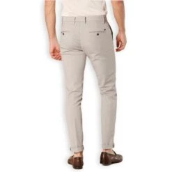 Gray Houndstooth Pattern Cotton-Stretch Milano Style Chino - Mason's 10 Gray Houndstooth Pattern Cotton-Stretch Milano Style Chino - Mason's -ETON Store IMG 1806