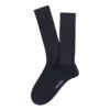 Navy Mousse Of Modal Classic Ribbed Mid-Calf Socks - Marcoliani 2 Navy Mousse Of Modal Classic Ribbed Mid-Calf Socks - Marcoliani -ETON Store IMG 6626