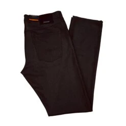 Alberto Dark Brown Two-Tone Retro Ceramica Pipe Reqular Fit Five Pocket Pants