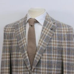 Gray & Camel Check Drago Wool-Cashmere McAllen Contemporary Fit Sport Jacket 8 Gray & Camel Check Drago Wool-Cashmere McAllen Contemporary Fit Sport Jacket -ETON Store IMG 8169