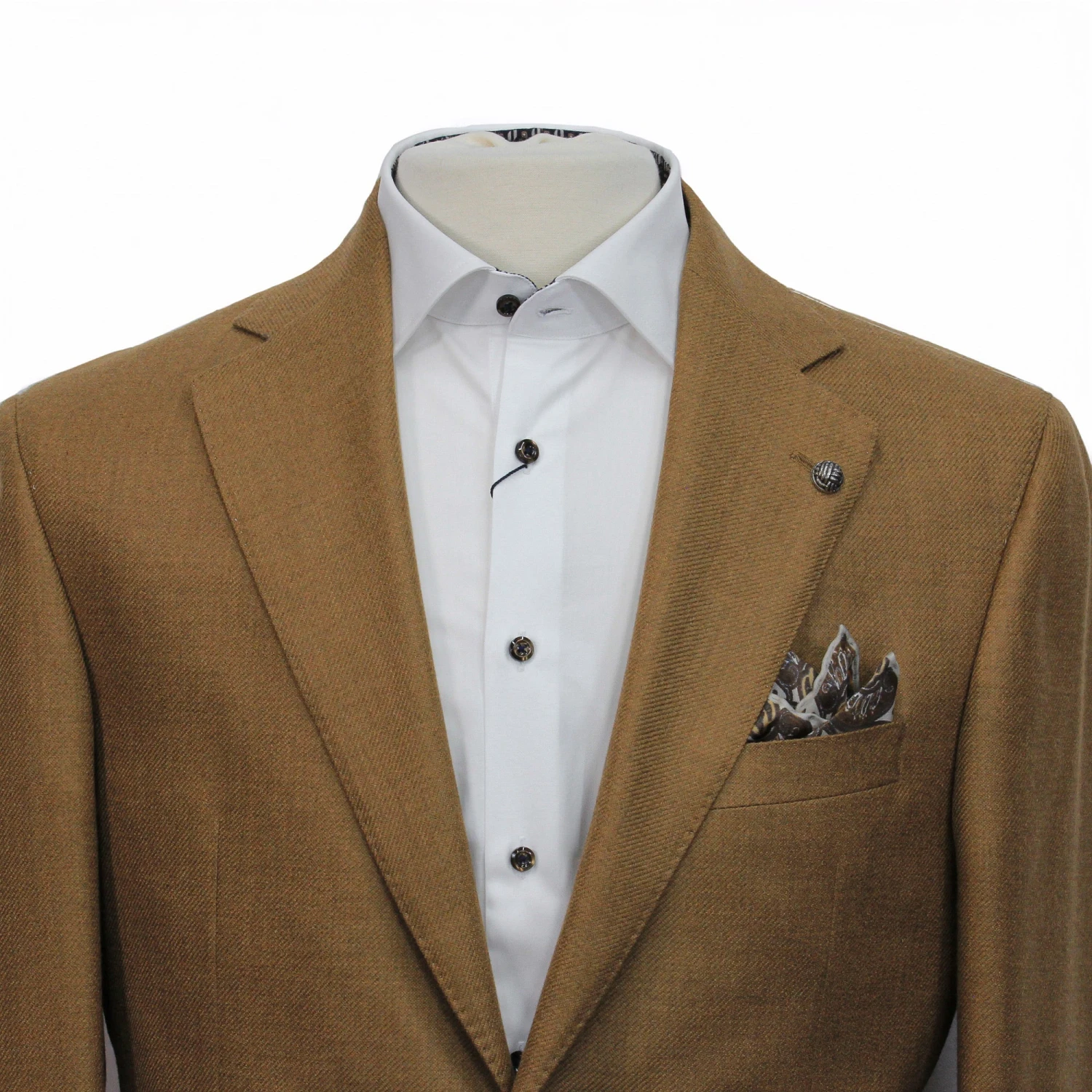 Camel Loro Piana Cashmere-Silk Myles Contemporary Fit Sport Jacket 4 Camel Loro Piana Cashmere-Silk Myles Contemporary Fit Sport Jacket - Image 2