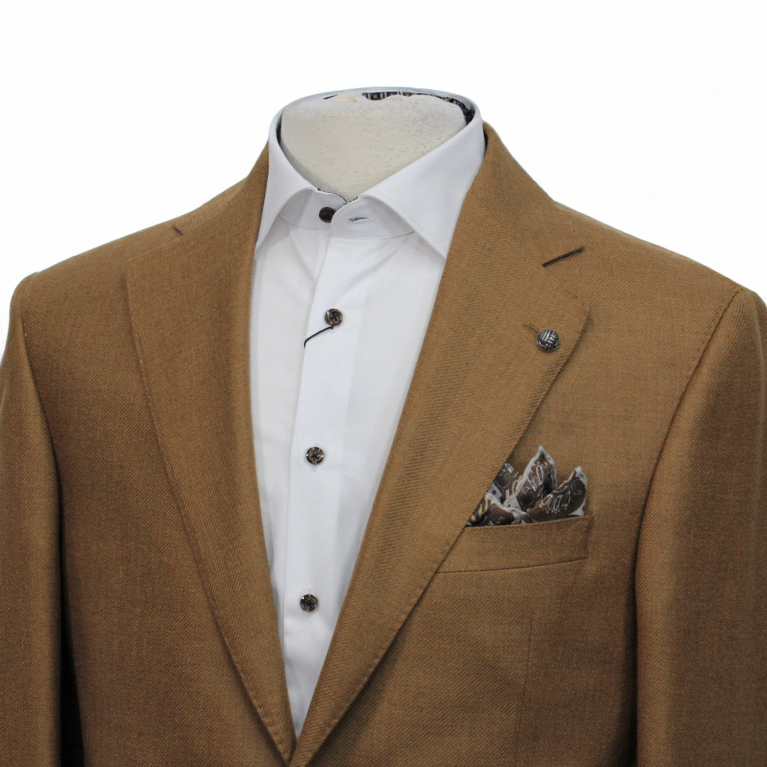 Camel Loro Piana Cashmere-Silk Myles Contemporary Fit Sport Jacket 5 Camel Loro Piana Cashmere-Silk Myles Contemporary Fit Sport Jacket - Image 3