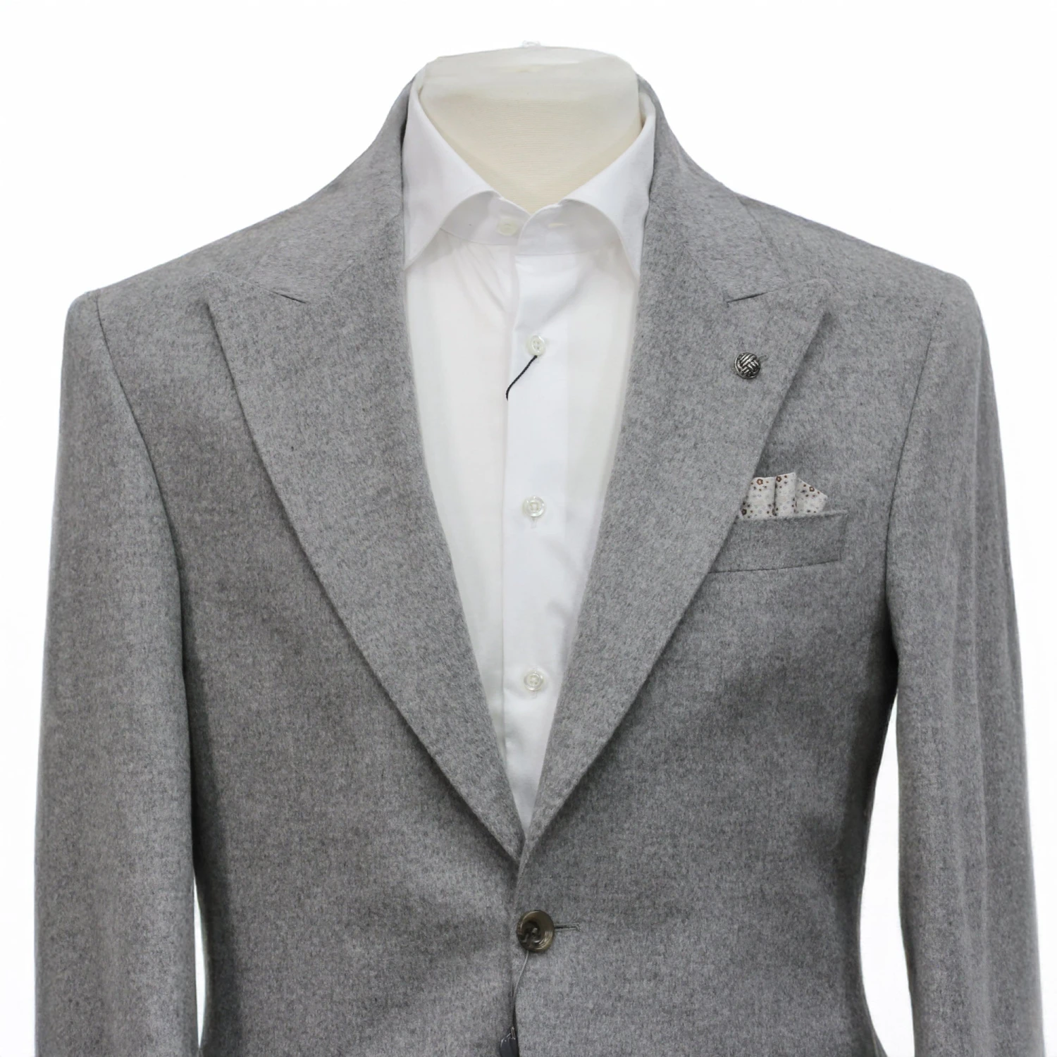 Gray Loro Piana Cashmere-Award Morgan Contemporary Fit Sport Jacket - Jack Victor 1913 4 Gray Loro Piana Cashmere-Award Morgan Contemporary Fit Sport Jacket - Jack Victor 1913 - Image 2